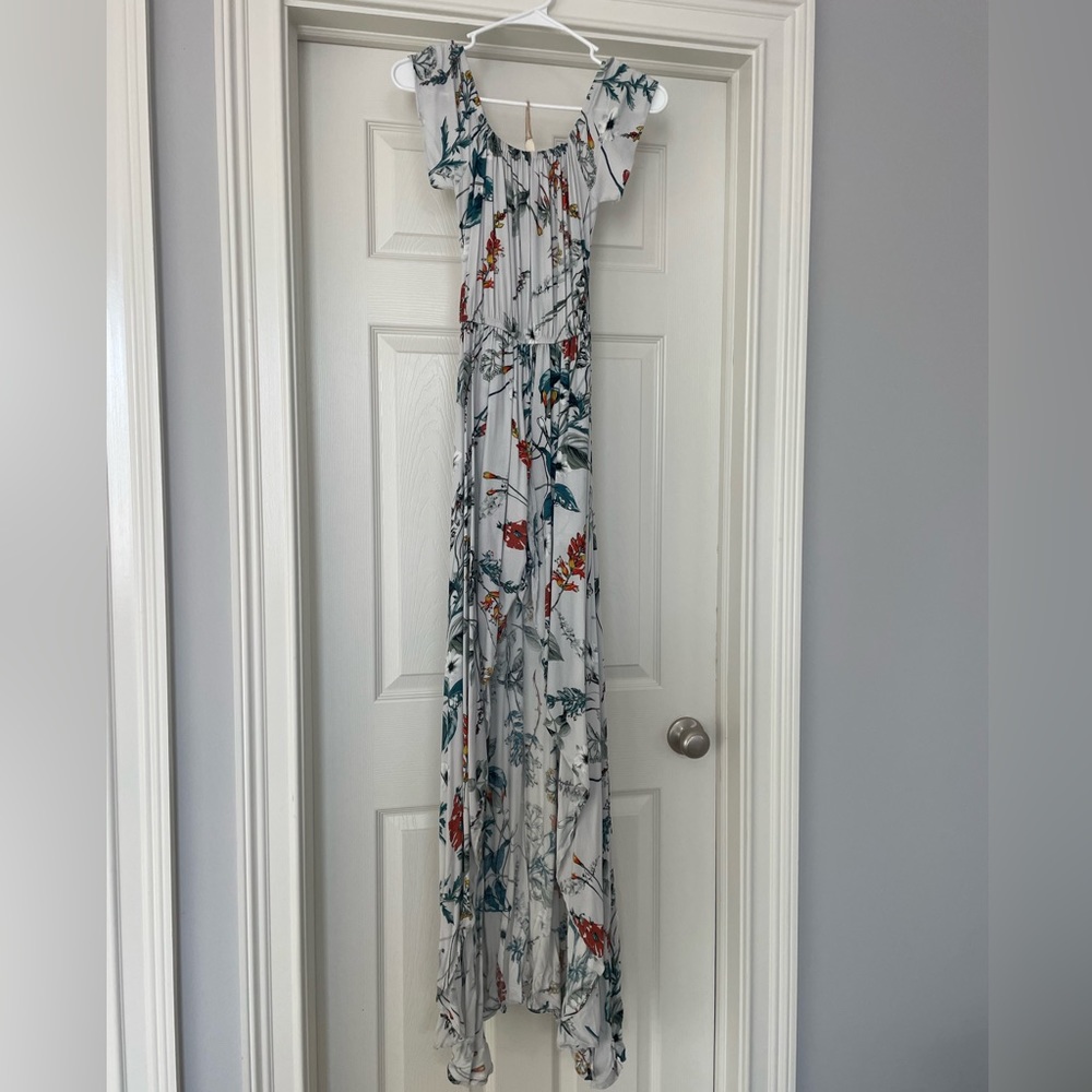 Romper Maxi Dress - spring floral - size small